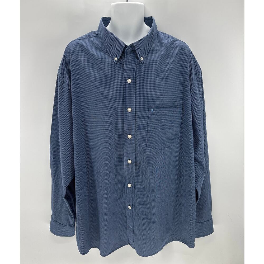 Izod Men's 3XL Plaid long sleeve button down shirt